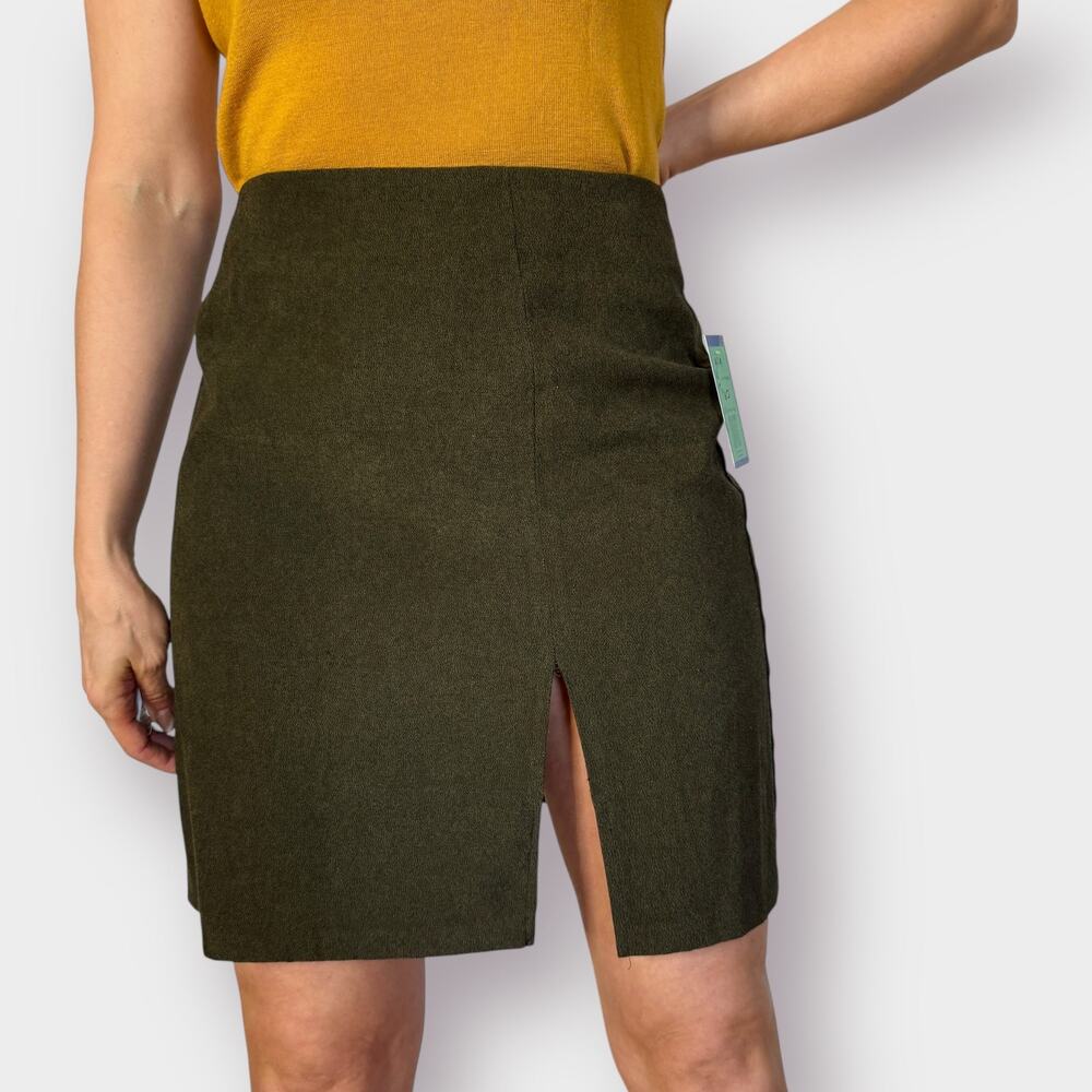 90s ilyza Olive‎ Green Skirt Size L